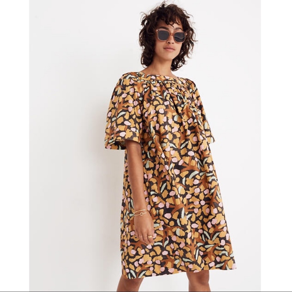 Whit Mira Oversized Babydoll Dress in Elderberry